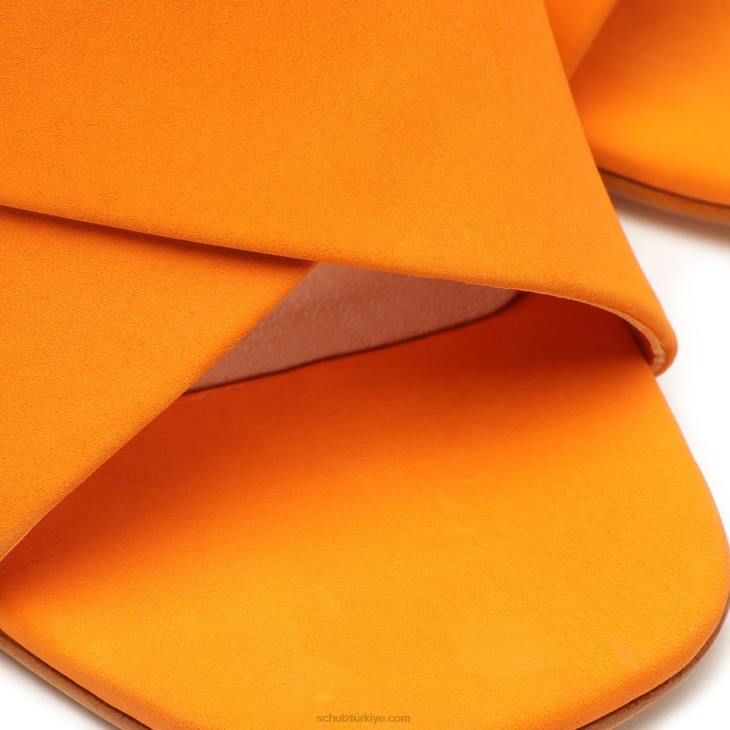 Schutz N42F78callie nubuk sandalet parlak mandalina