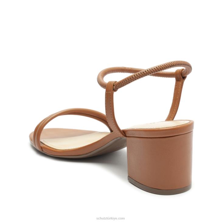 Schutz N42F80gimenez orta deri sandalet yeni ahşap