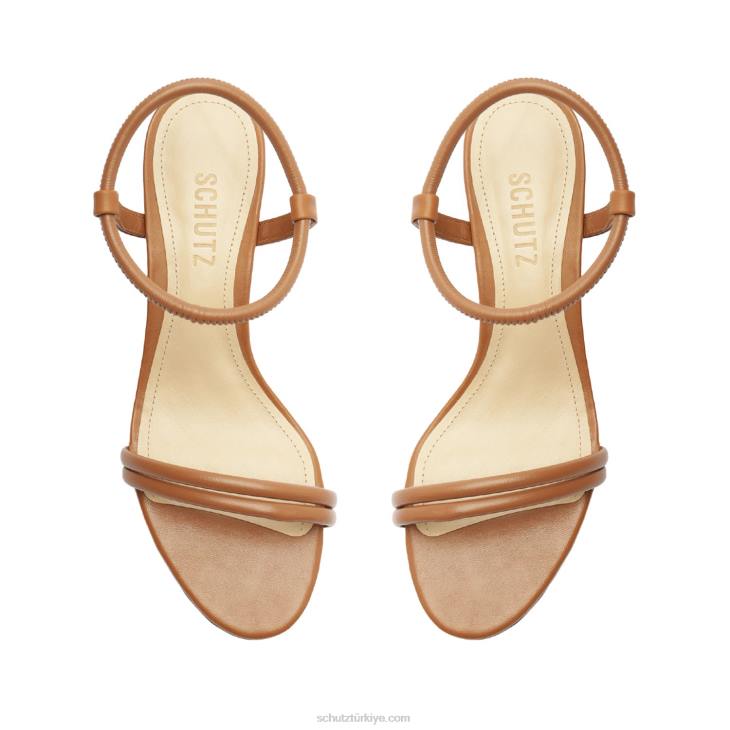 Schutz N42F80gimenez orta deri sandalet yeni ahşap