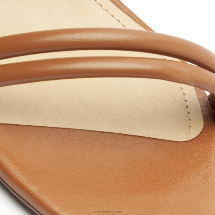 Schutz N42F80gimenez orta deri sandalet yeni ahşap