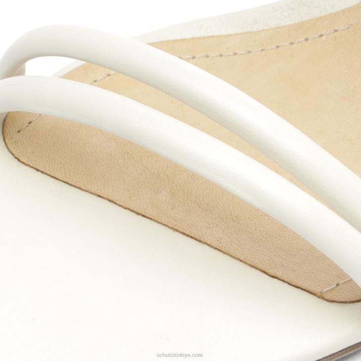 Schutz N42F82gimenez orta deri sandalet inci