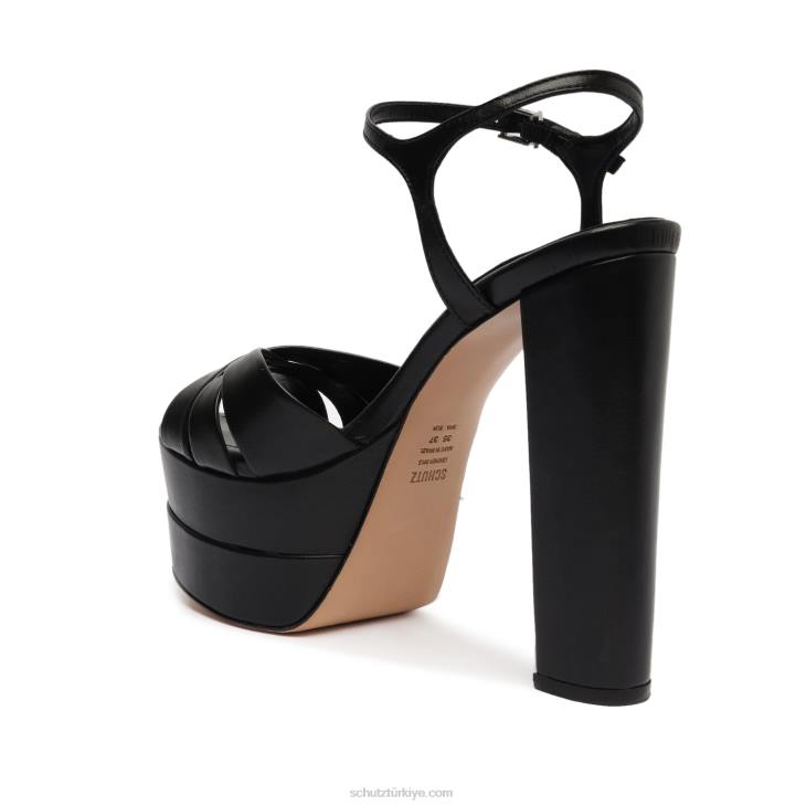 Schutz N42F84keefa yüksek nappa deri sandalet siyah