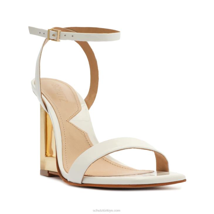 Schutz N42F86filipa rugan sandalet beyaz