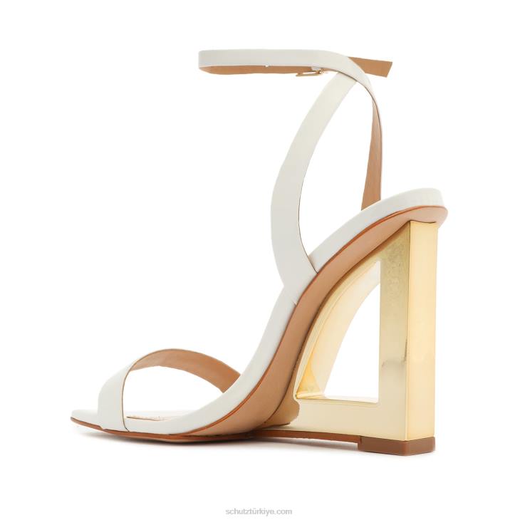 Schutz N42F86filipa rugan sandalet beyaz