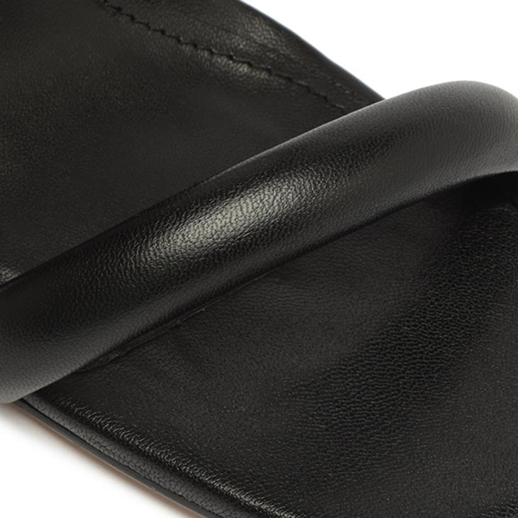 Schutz N42F8ully akrilik napa deri sandalet siyah