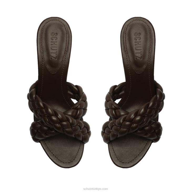 Schutz N42F91cicely blok sandalet yeni bizon