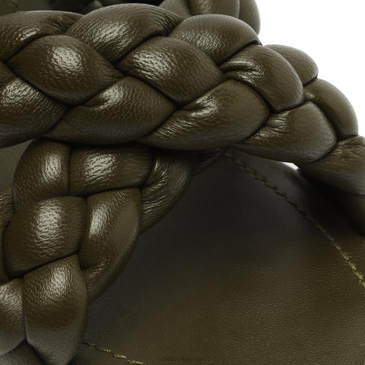 Schutz N42F93cicely blok sandalet askeri yeşil