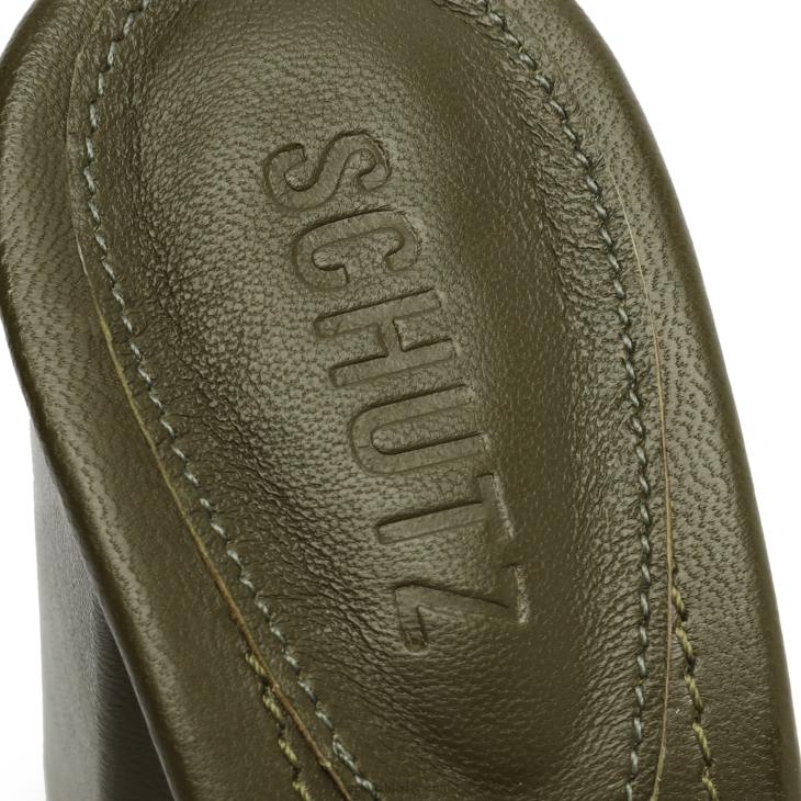 Schutz N42F93cicely blok sandalet askeri yeşil