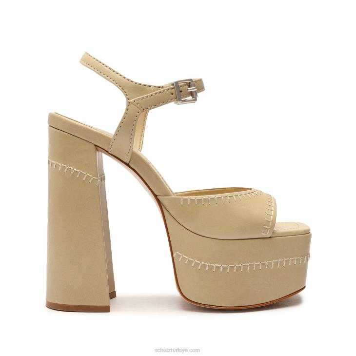 Schutz N42F96lenne indie nappa deri sandalet badem tutkunu