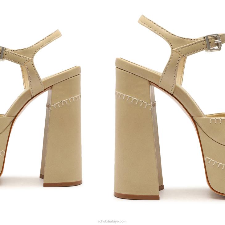 Schutz N42F96lenne indie nappa deri sandalet badem tutkunu