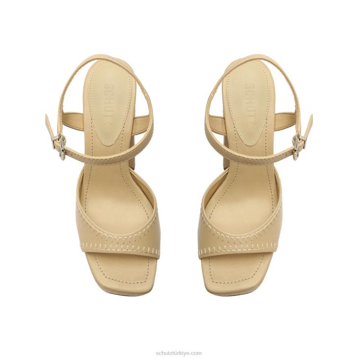 Schutz N42F96lenne indie nappa deri sandalet badem tutkunu