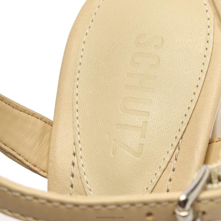 Schutz N42F96lenne indie nappa deri sandalet badem tutkunu