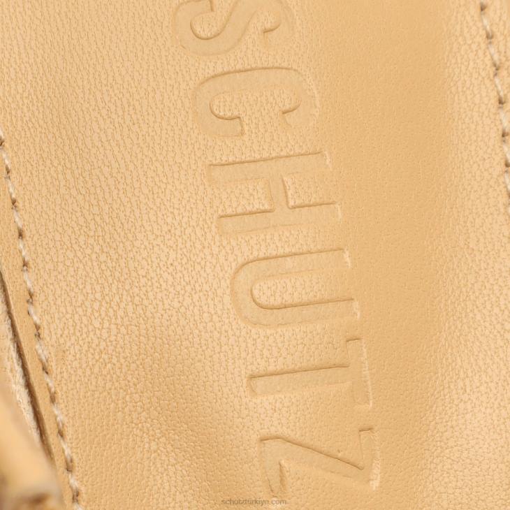 Schutz N42F97keefa yüksek nappa deri sandalet açık bej