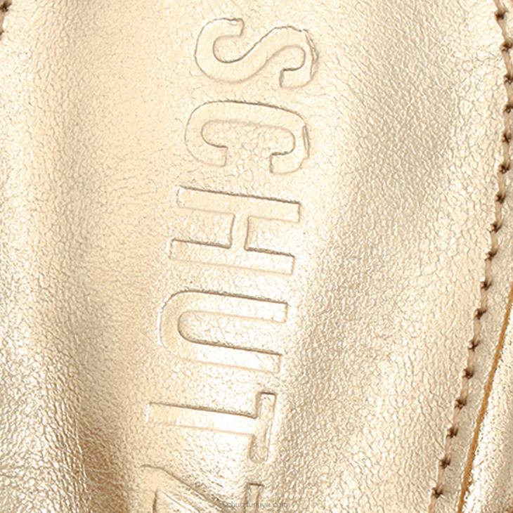 Schutz N42F99keefa yüksek metalik deri sandalet altın